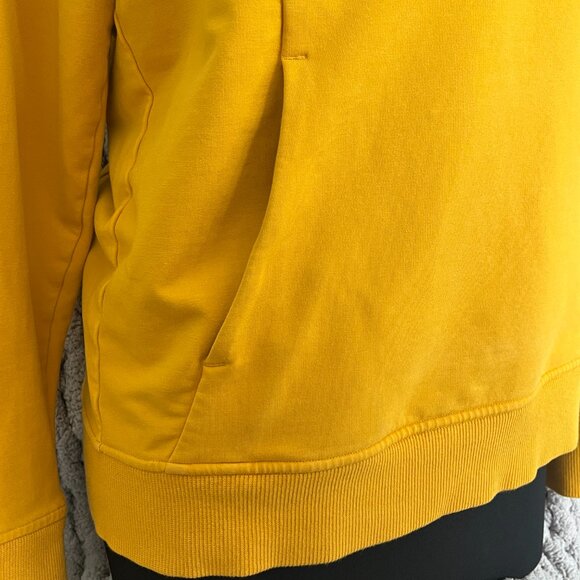 Lululemon Mustard Yellow Crewneck Sweatshirt with kangaroo pocket Size 10 - Picture 8 of 12